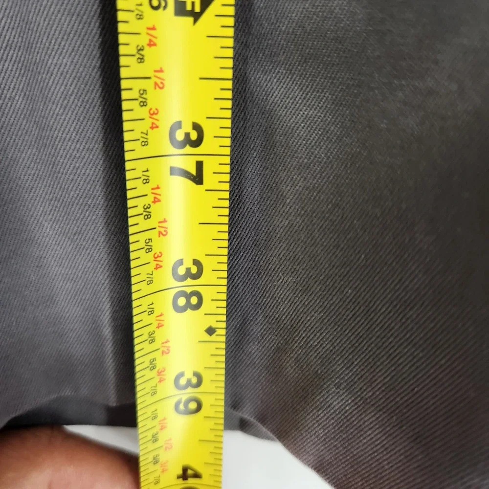 Nordstrom Mens 35x30 Cotton Shop Classics Smartcare Gray Pleated Dress Pants